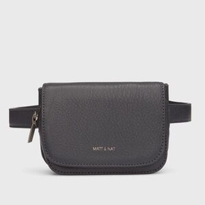 NWT MATT & NAT AKI VEGAN BELT BAG IN INK GRAY